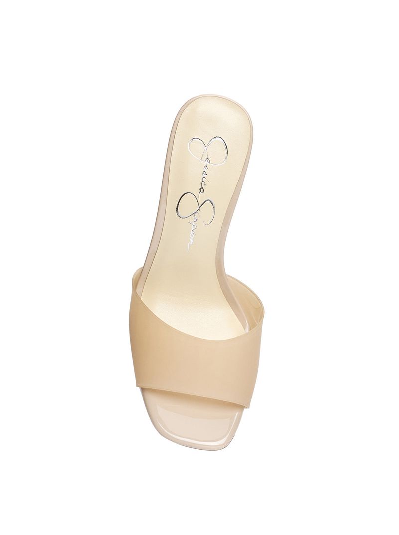 Women's Jessica Simpson Merlote Slides Beige | LCQOF-1042