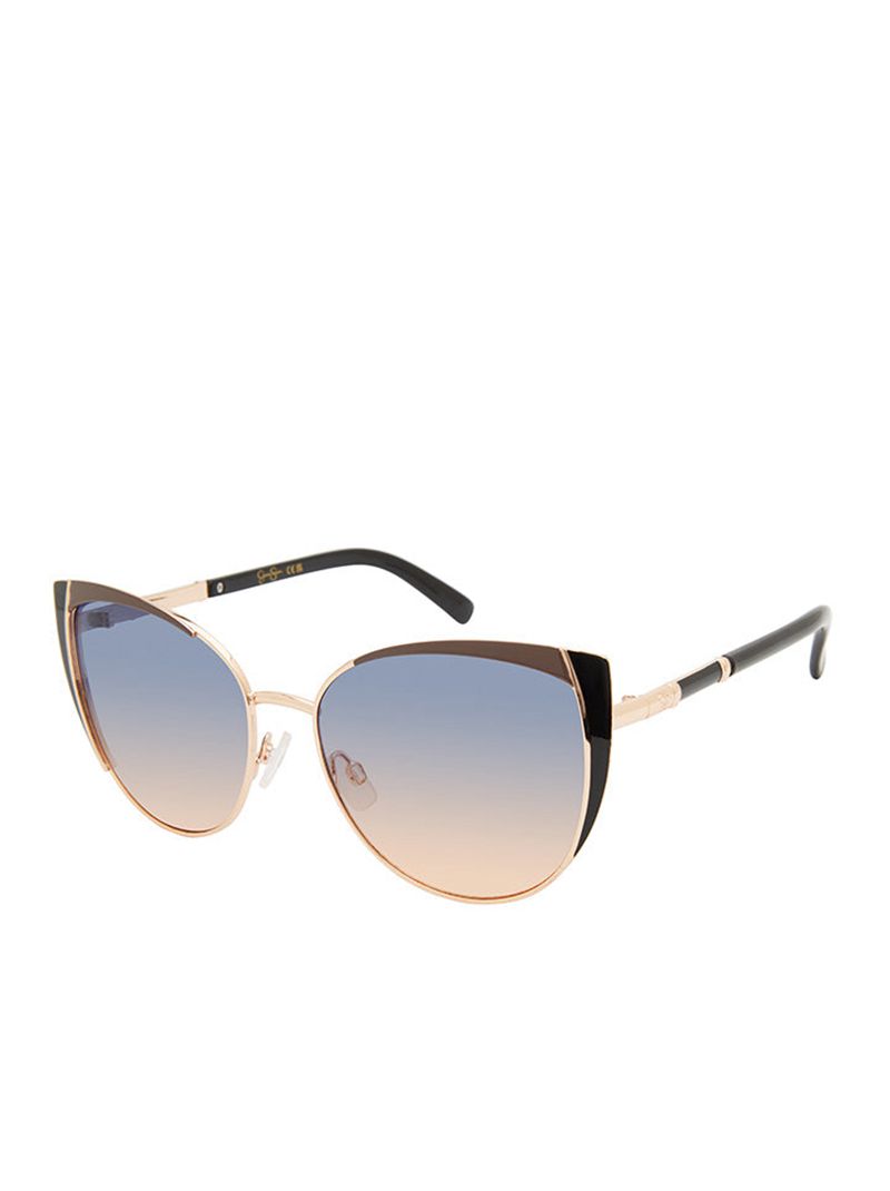 Women\'s Jessica Simpson Metal Cat-Eye Sunglasses Rose Gold | JWBPR-4986