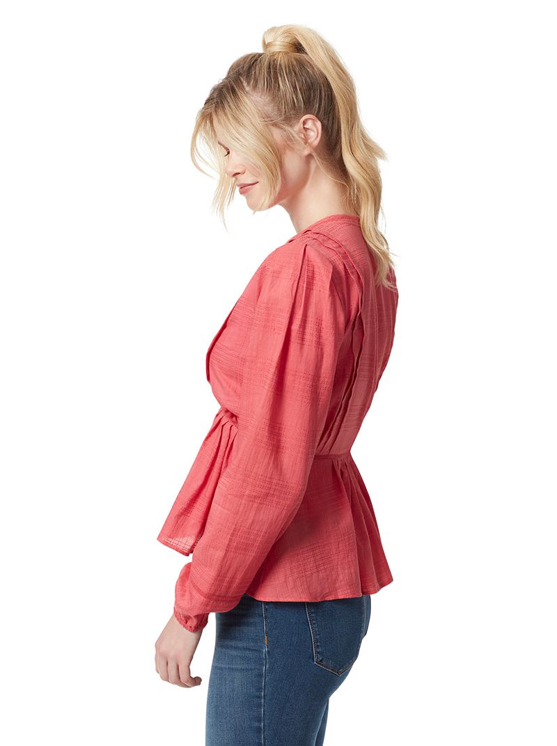 Women's Jessica Simpson Miranda Blouse Tops Rose | CUAED-2984