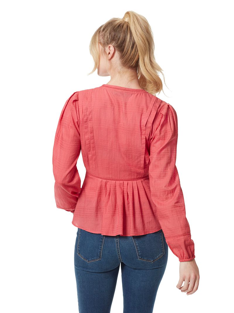 Women's Jessica Simpson Miranda Blouse Tops Rose | CUAED-2984