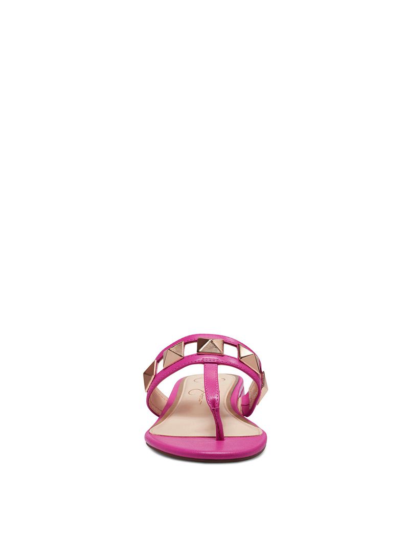 Women's Jessica Simpson Movena Thong Flat Shoes Pink | OZGJC-0892