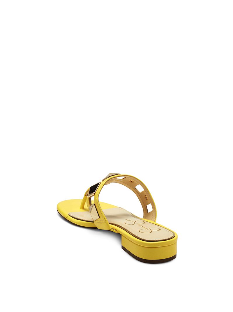 Women's Jessica Simpson Movena Thong Slides Yellow | DZYMH-2407