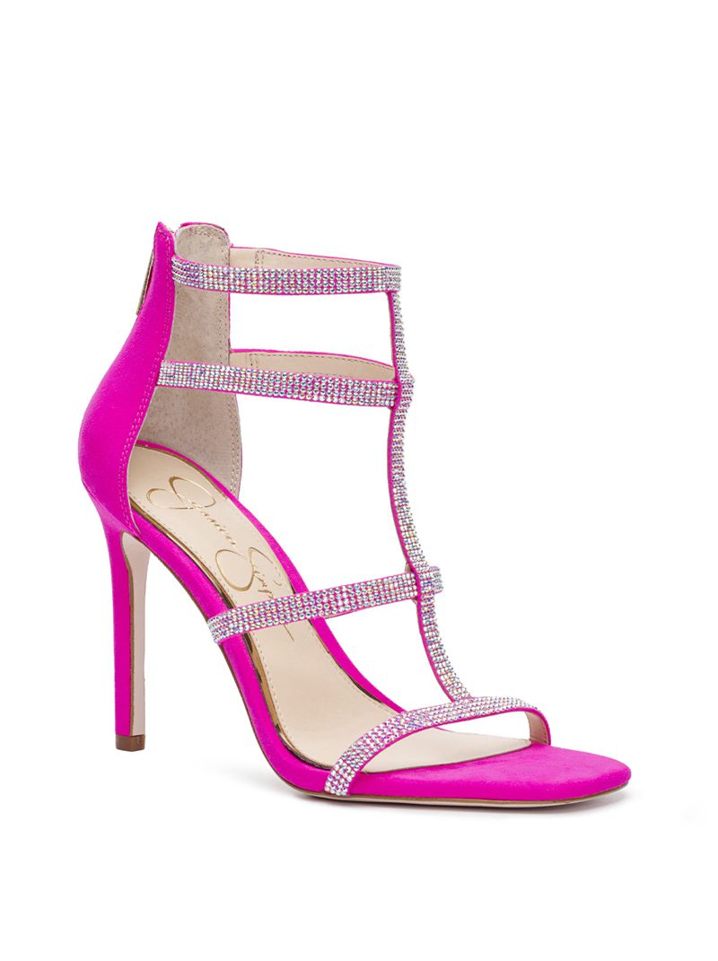 Women's Jessica Simpson Oliana Sandals Pink | LXKOQ-3186