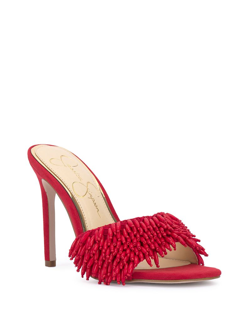 Women's Jessica Simpson Olya Sandals Red | IKQGD-1490