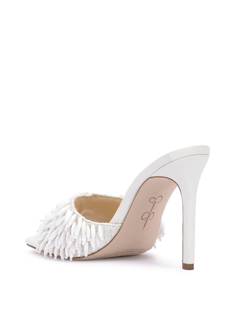 Women's Jessica Simpson Olya Sandals White | EJYKZ-1089