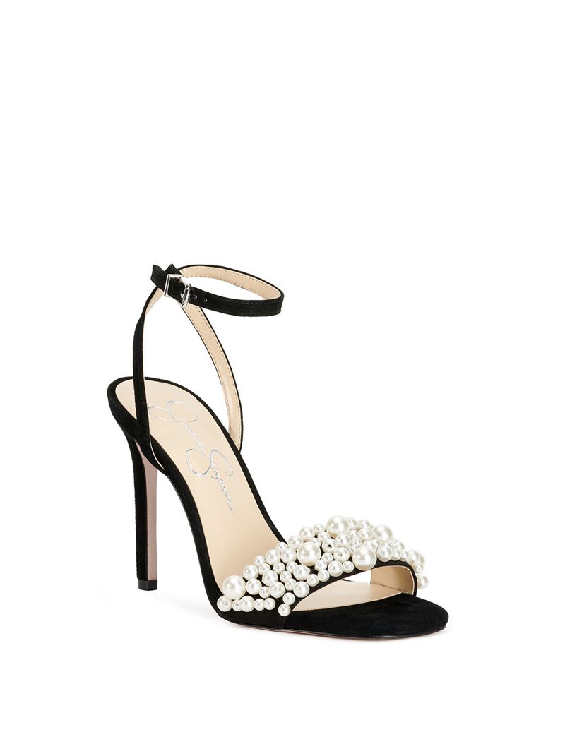 Women's Jessica Simpson Omilira Sandals Black | OUXHD-7650