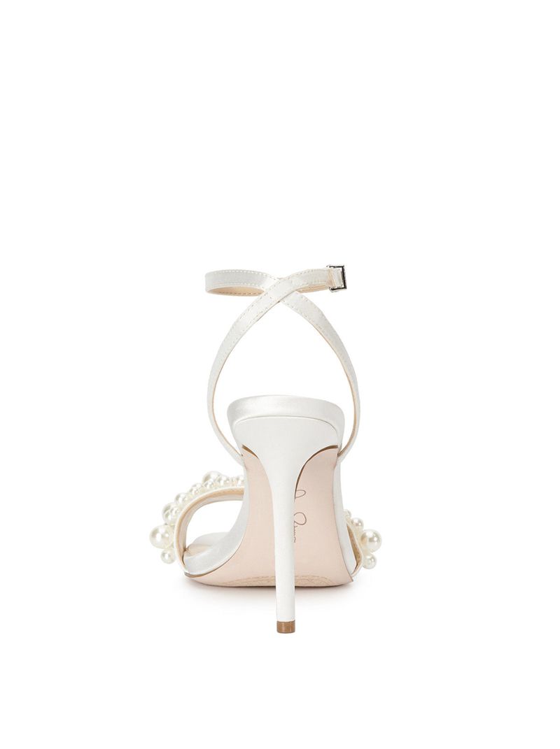 Women's Jessica Simpson Omilira Sandals White | RUFKL-5463