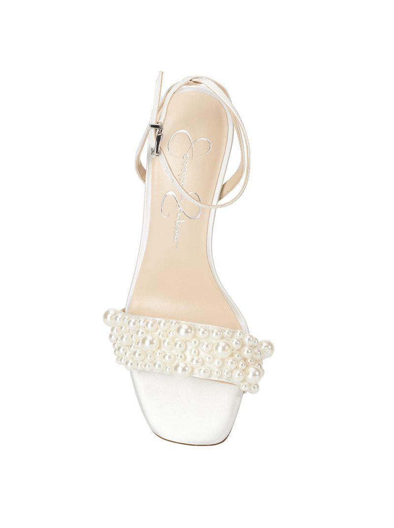 Women's Jessica Simpson Omilira Sandals White | RUFKL-5463