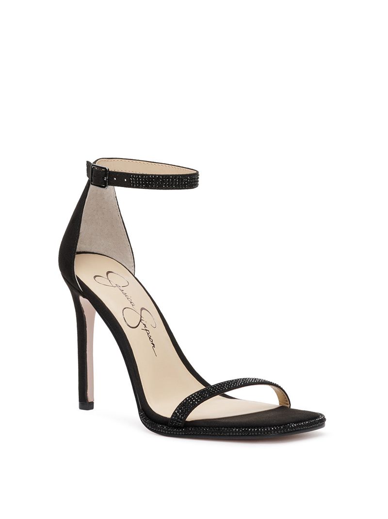 Women's Jessica Simpson Ostey Sandals Black | RGBZV-3596