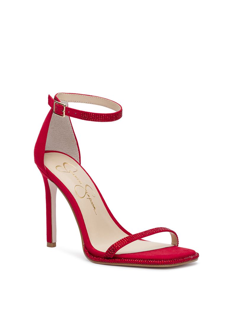 Women's Jessica Simpson Ostey Sandals Red | ZLYCP-9156