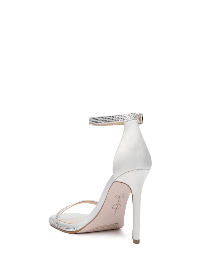 Women's Jessica Simpson Ostey Sandals White | XZCFU-2015