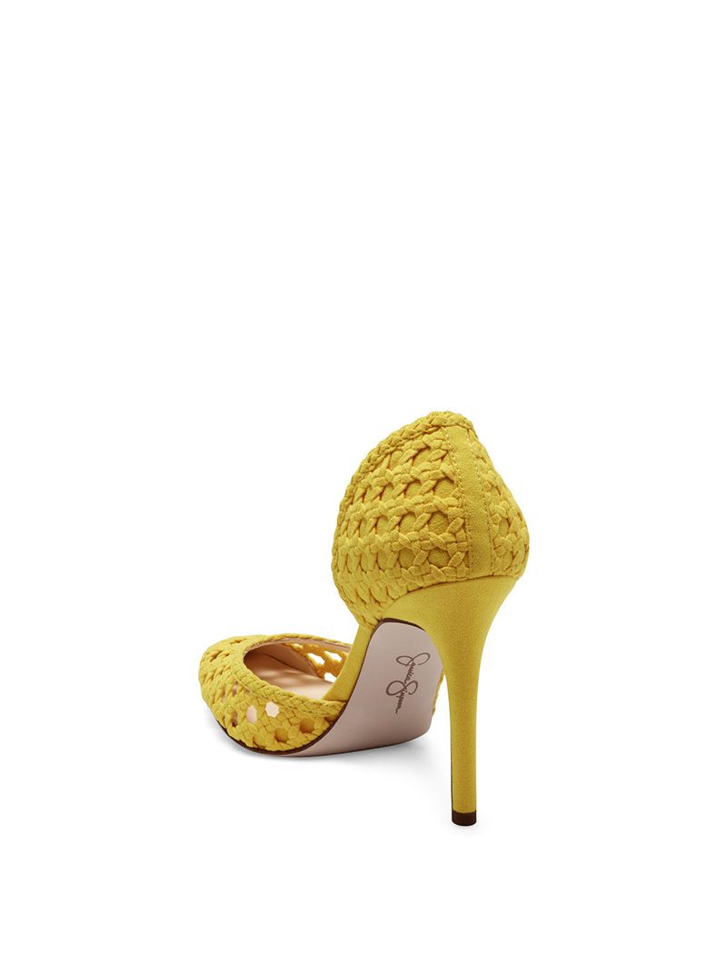 Women's Jessica Simpson Paimee D'Orsay Pumps Yellow | EULND-9306