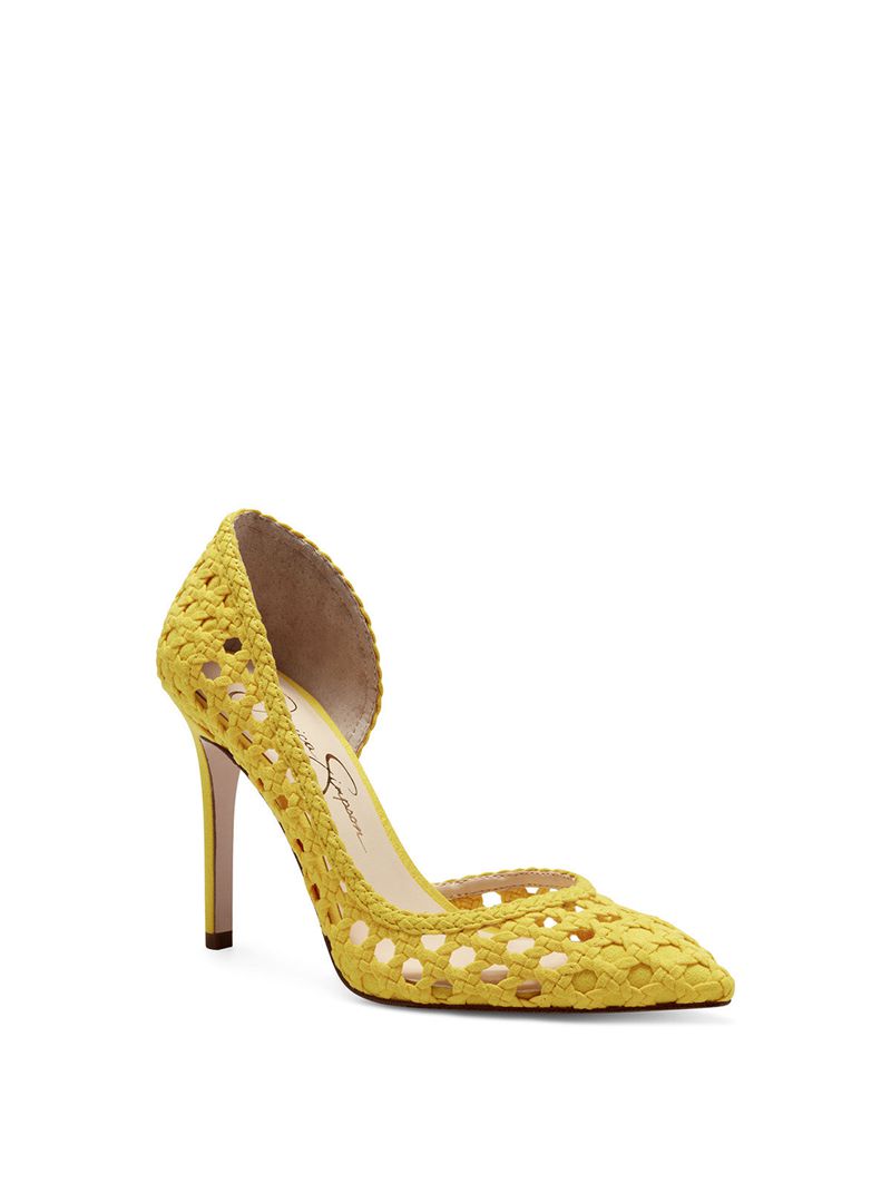 Women's Jessica Simpson Paimee D'Orsay Pumps Yellow | EULND-9306