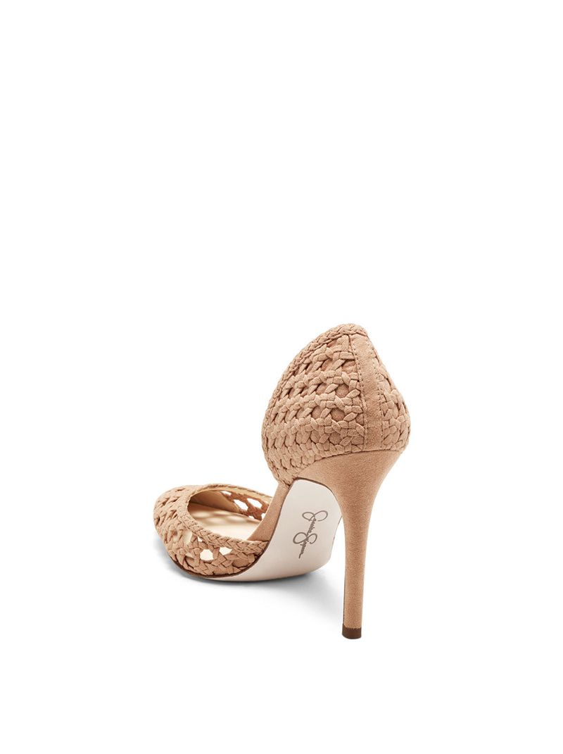 Women's Jessica Simpson Paimee D'Orsay Pumps Beige | PBVML-1764