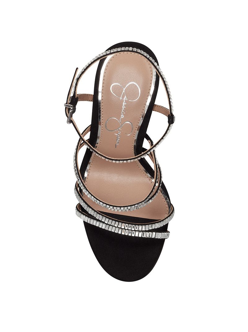 Women's Jessica Simpson Palima Sandals Black | PNWEQ-9763