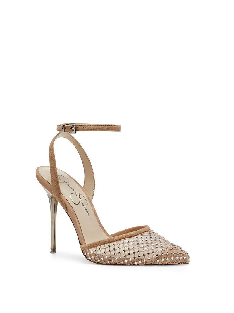 Women's Jessica Simpson Pirrie Pumps Beige | KFISJ-1036