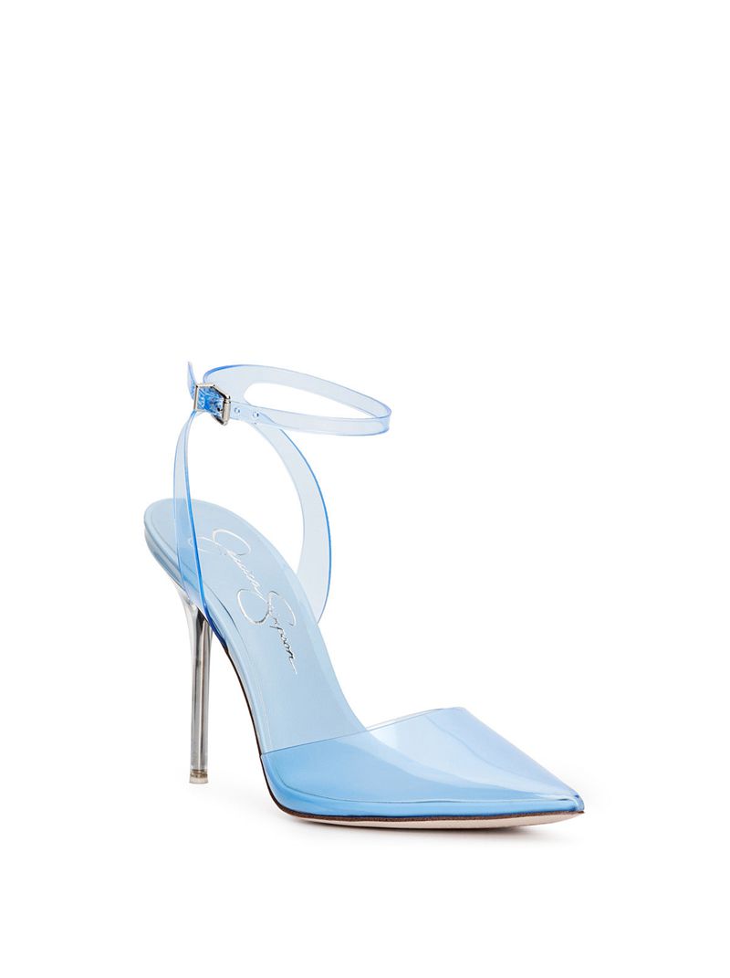 Women's Jessica Simpson Pirrie Pumps Blue | LVAZP-5023