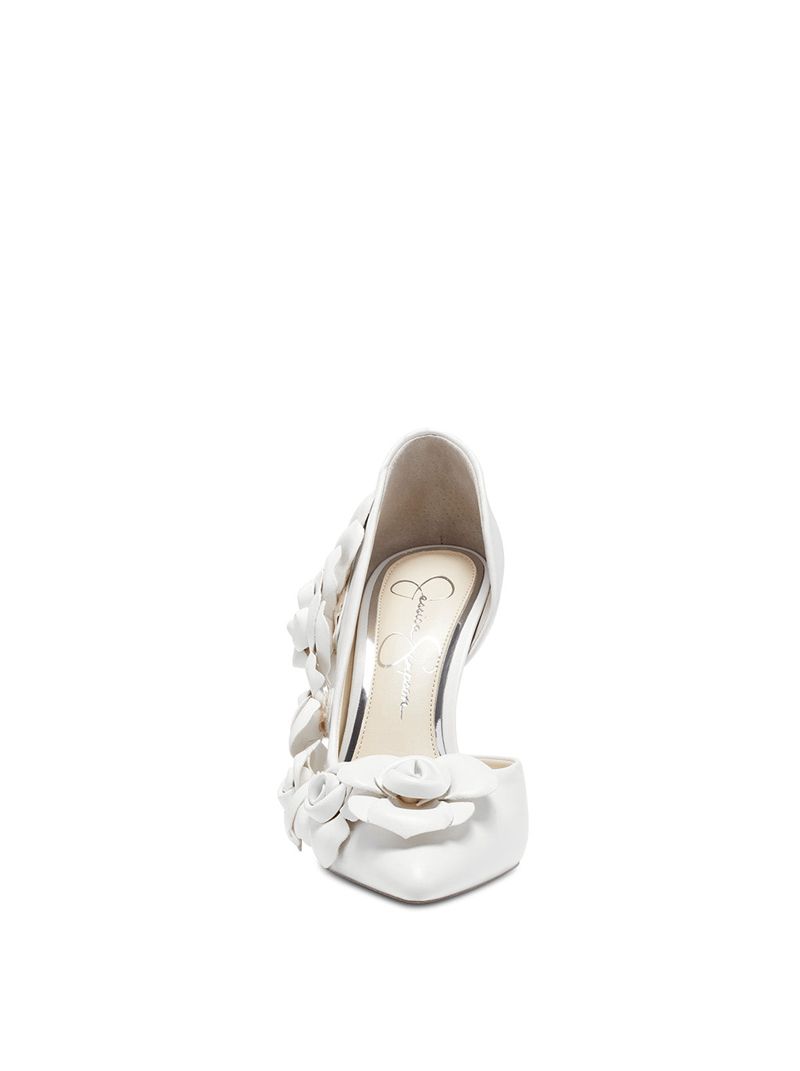 Women's Jessica Simpson Po Pumps White | OZFVU-5243