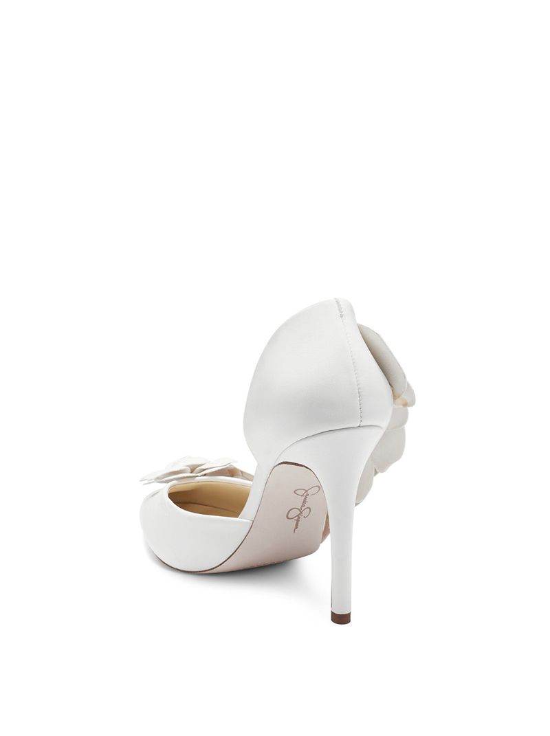 Women's Jessica Simpson Po Pumps White | OZFVU-5243