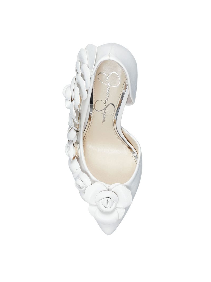 Women's Jessica Simpson Po Pumps White | OZFVU-5243