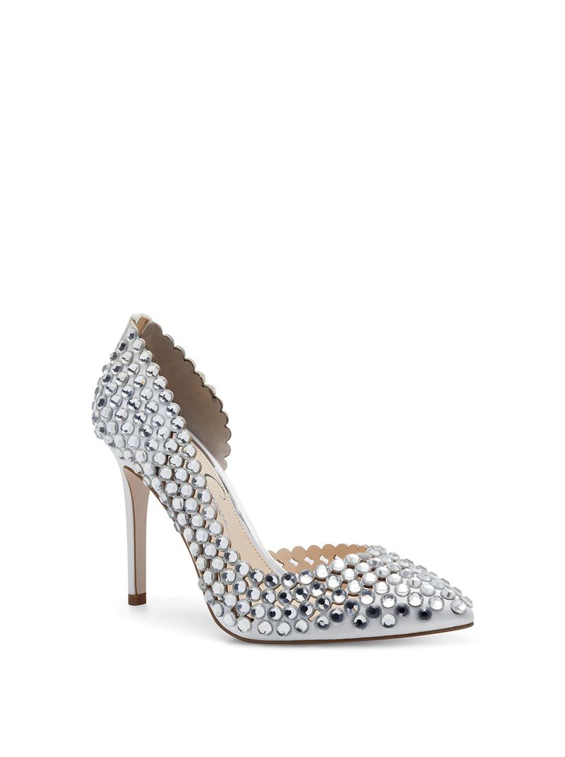 Women's Jessica Simpson Preppi Pumps White | GHFLO-2418