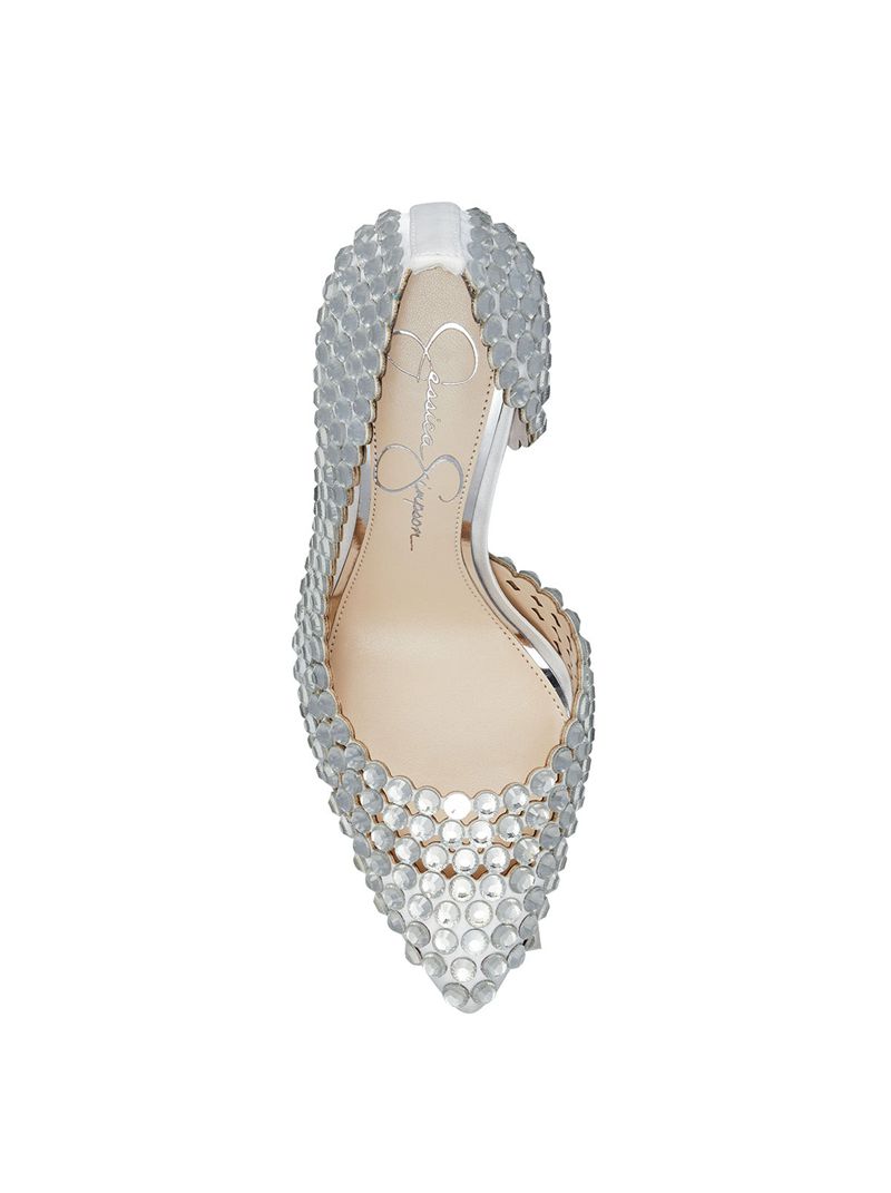 Women's Jessica Simpson Preppi Pumps White | GHFLO-2418