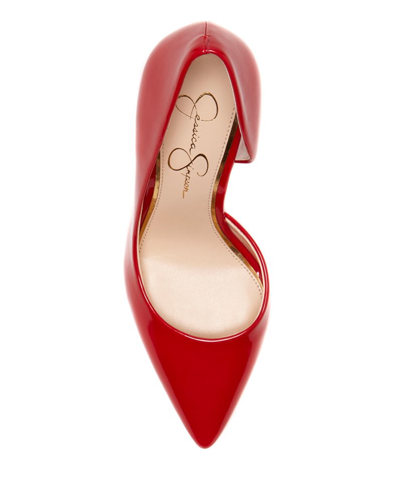 Women's Jessica Simpson Prizma D'Orsay Pumps Red | SAMZU-3748