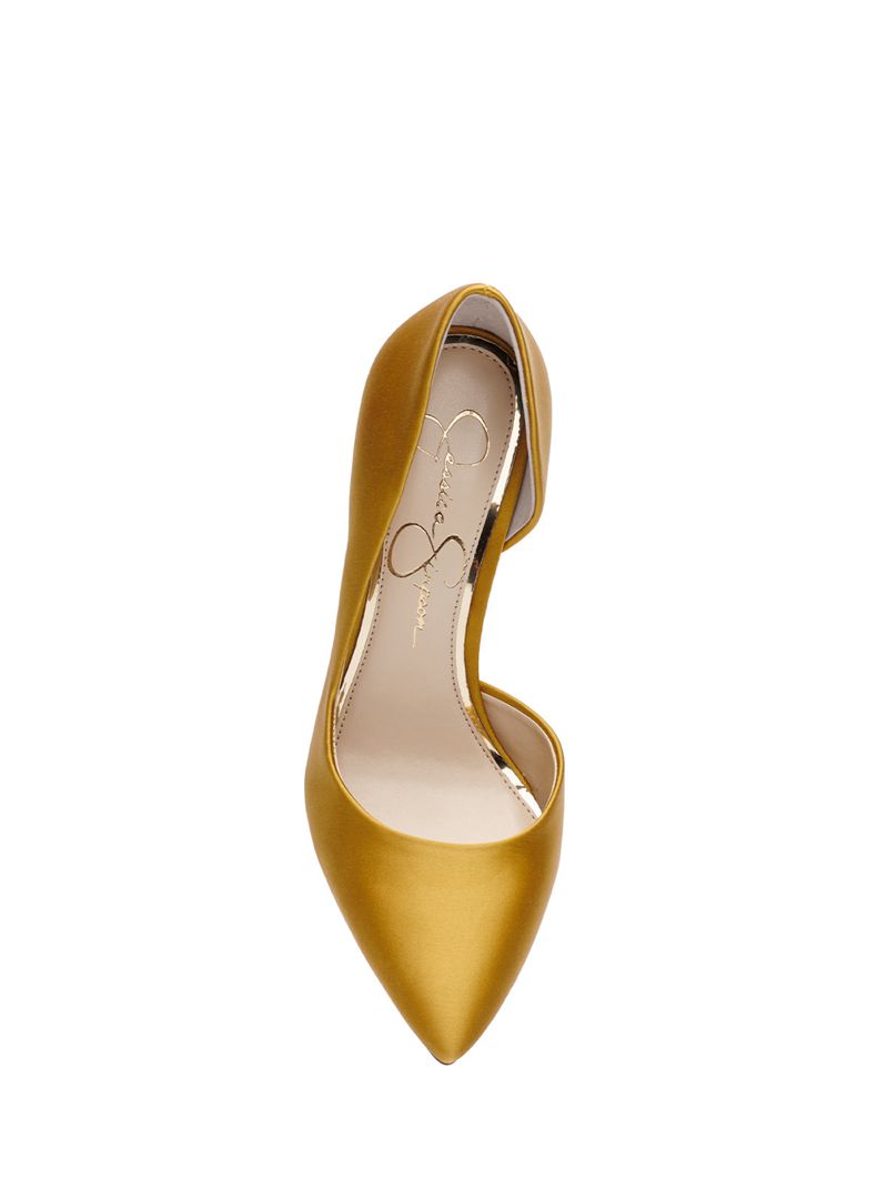 Women's Jessica Simpson Prizma D'Orsay Pumps Gold | TAIBJ-6791