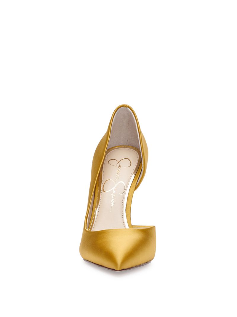 Women's Jessica Simpson Prizma D'Orsay Pumps Gold | TAIBJ-6791