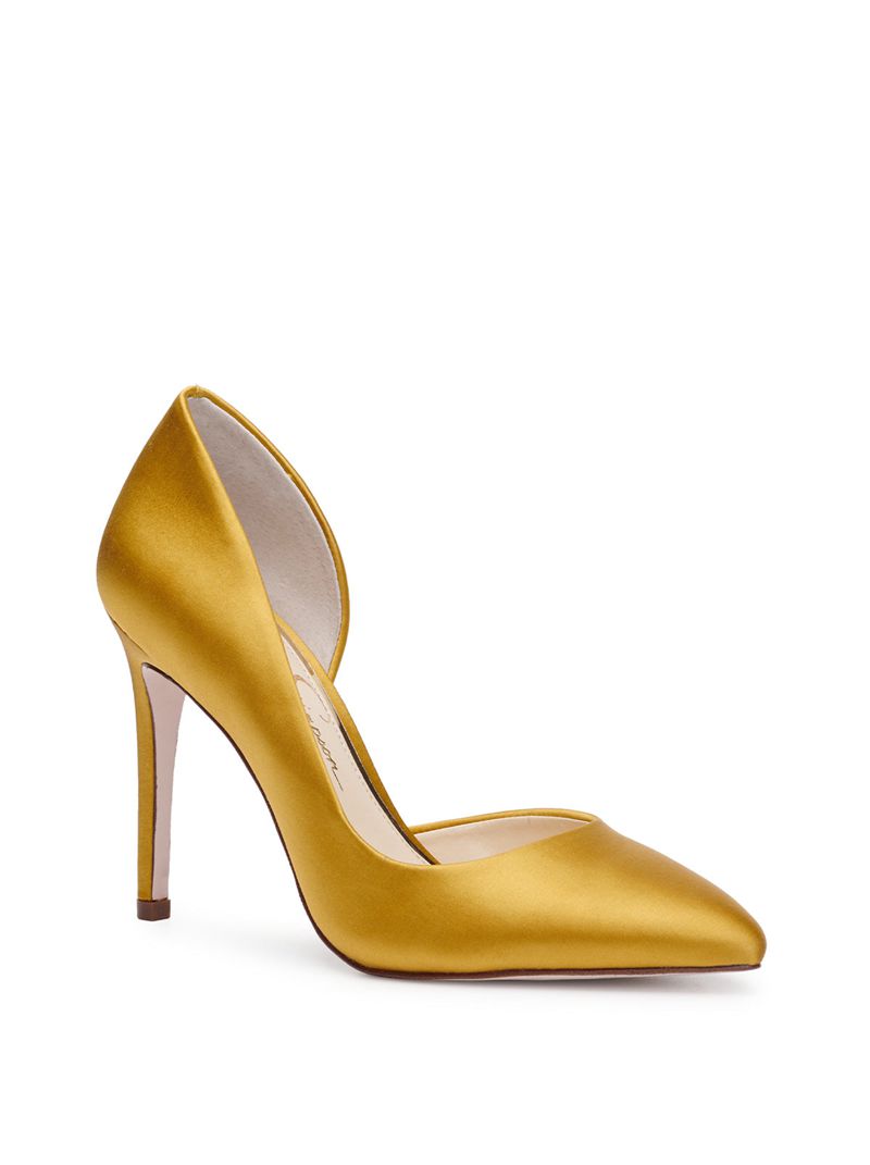 Women's Jessica Simpson Prizma D'Orsay Pumps Gold | TAIBJ-6791