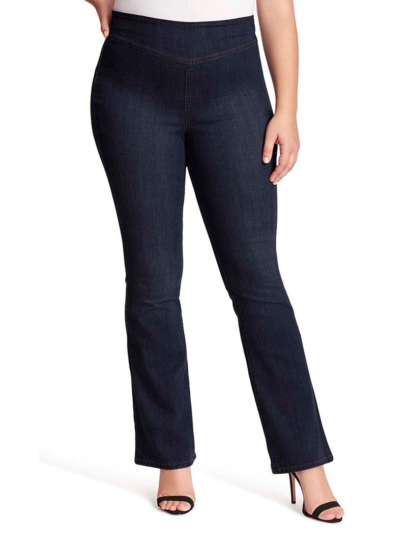 Women's Jessica Simpson Pull on Flare Jeans Black | VYPTX-7684