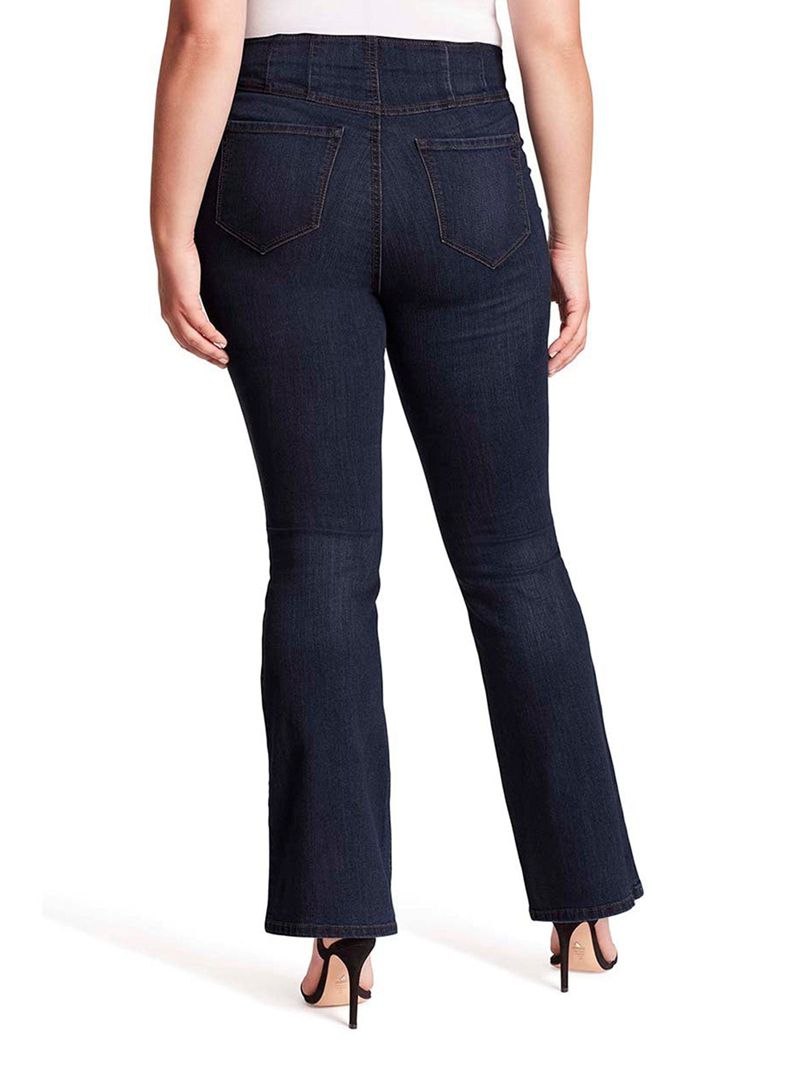 Women's Jessica Simpson Pull on Flare Jeans Black | VYPTX-7684