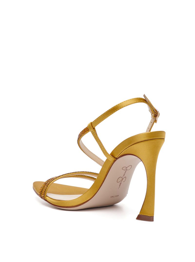 Women's Jessica Simpson Py Sandals Gold | MTKHS-5083