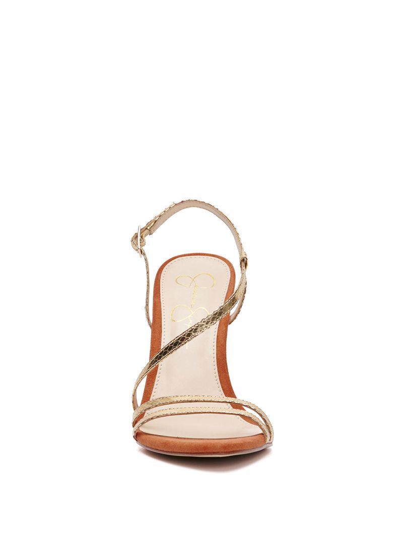 Women's Jessica Simpson Py Sandals Gold | UGPYN-1864