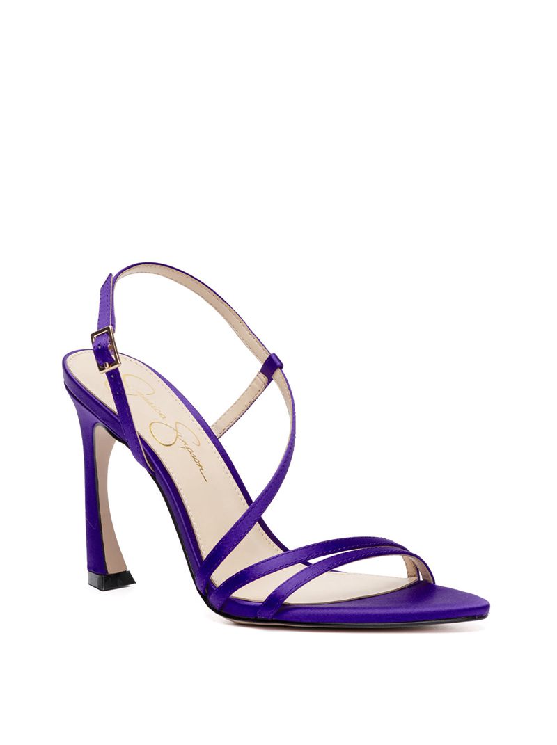 Women's Jessica Simpson Py Sandals Purple | GSHFJ-4703