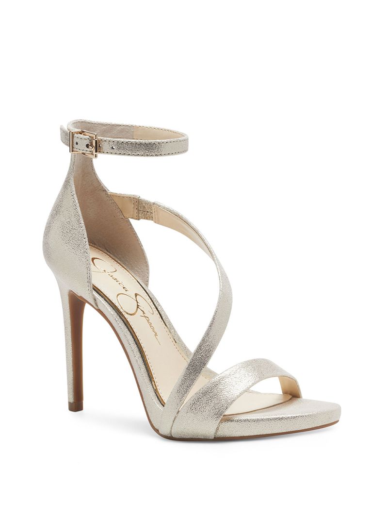 Women's Jessica Simpson Rayli Sandals Gold | OPRWK-9721