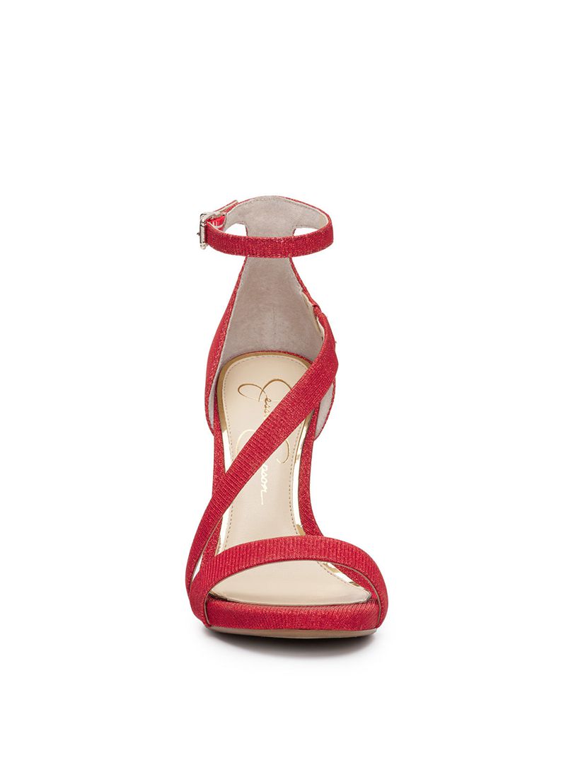 Women's Jessica Simpson Rayli Sandals Red | FZWOI-5409