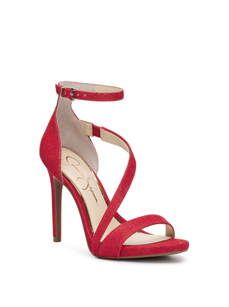 Women's Jessica Simpson Rayli Sandals Red | FZWOI-5409