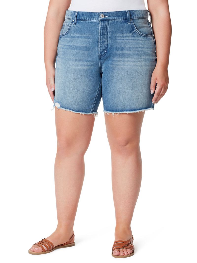 Women's Jessica Simpson Relaxed Shorts Blue | XRQGB-2674