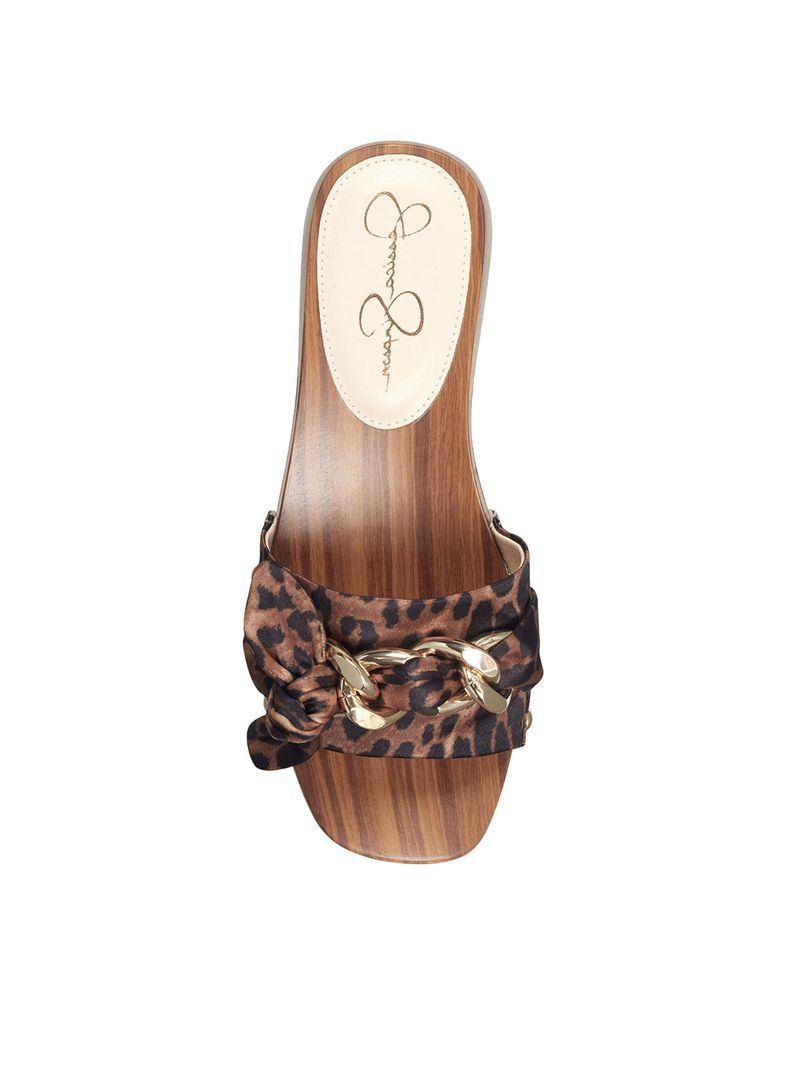 Women's Jessica Simpson Resima Sandals Beige Leopard | YSCBH-2406