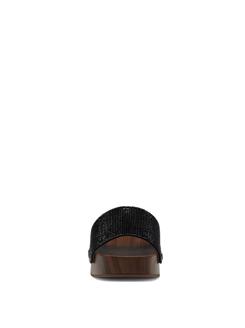 Women's Jessica Simpson Rexile Slides Black | ESDFV-6971