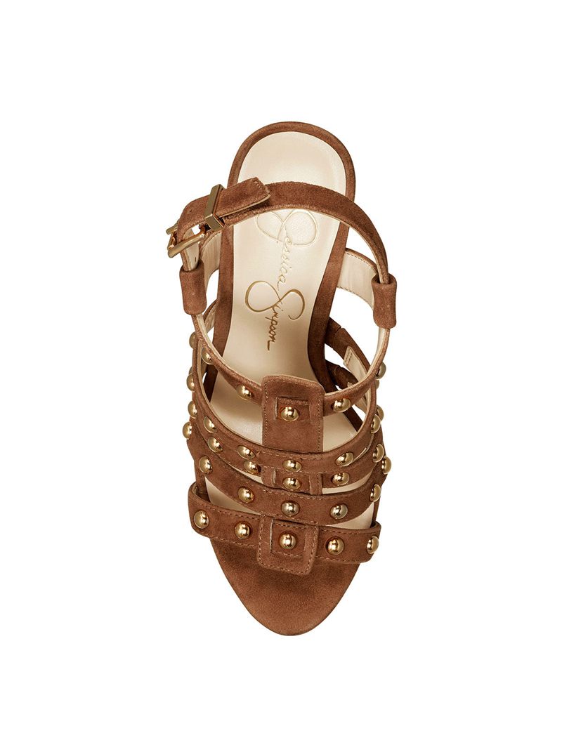 Women's Jessica Simpson Rienne Sandals Brown | QLUHJ-1035