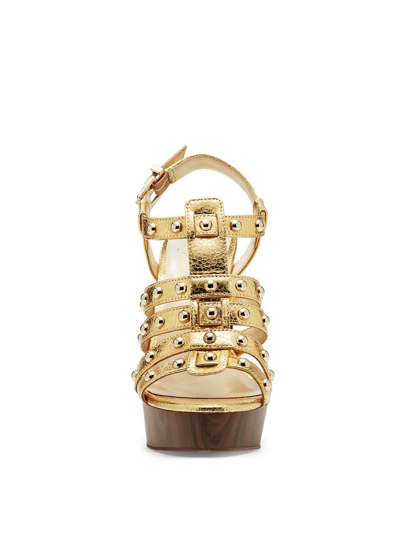 Women's Jessica Simpson Rienne Sandals Gold | XOMRS-8236