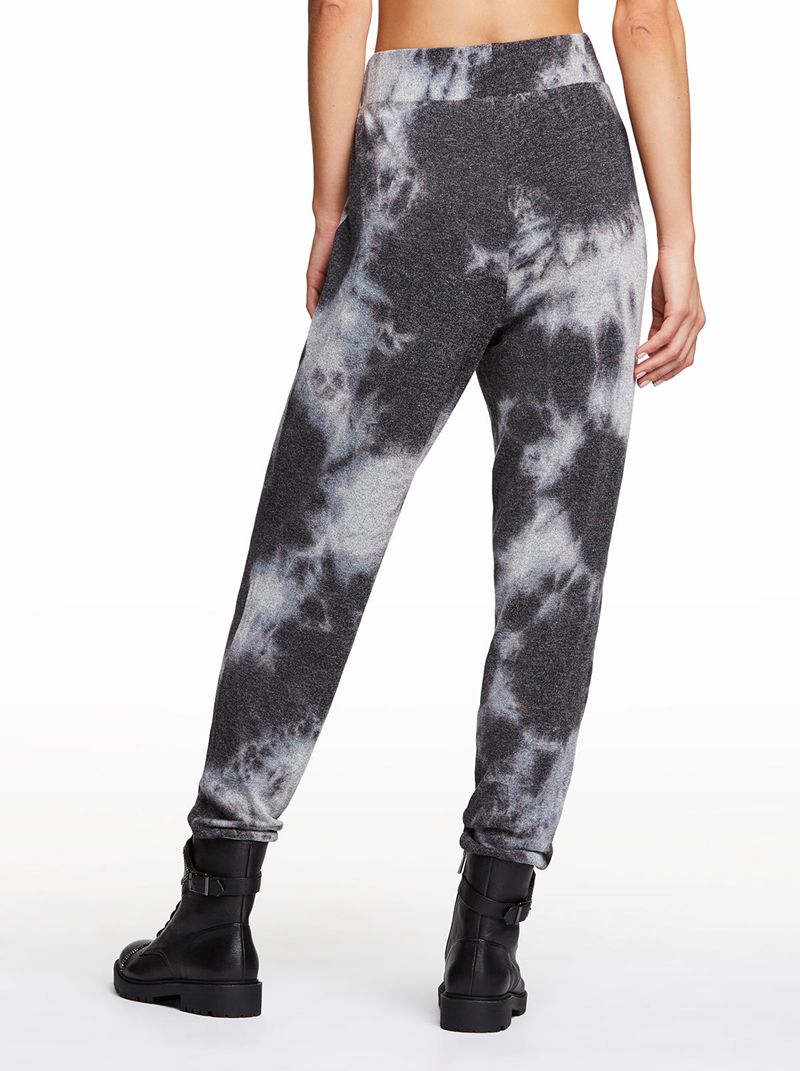 Women's Jessica Simpson Riya Tie dye Bottoms Black | VZBRP-7812