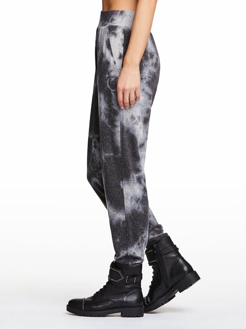 Women's Jessica Simpson Riya Tie dye Loungewear Black | FZXMT-8740