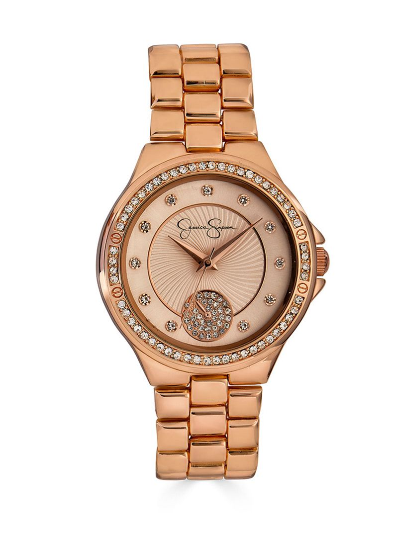 Women\'s Jessica Simpson Rose Tone Watches Rose Gold | BYDLK-2368