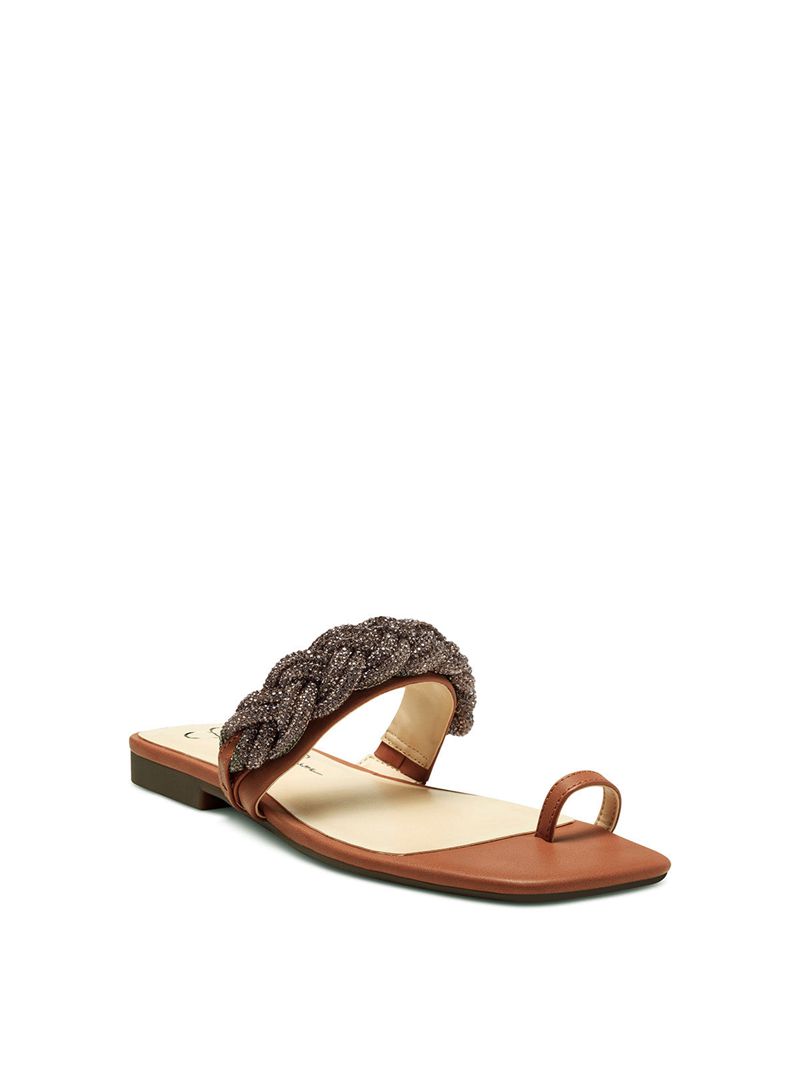 Women's Jessica Simpson Row Sandals Brown | FAEMO-7502