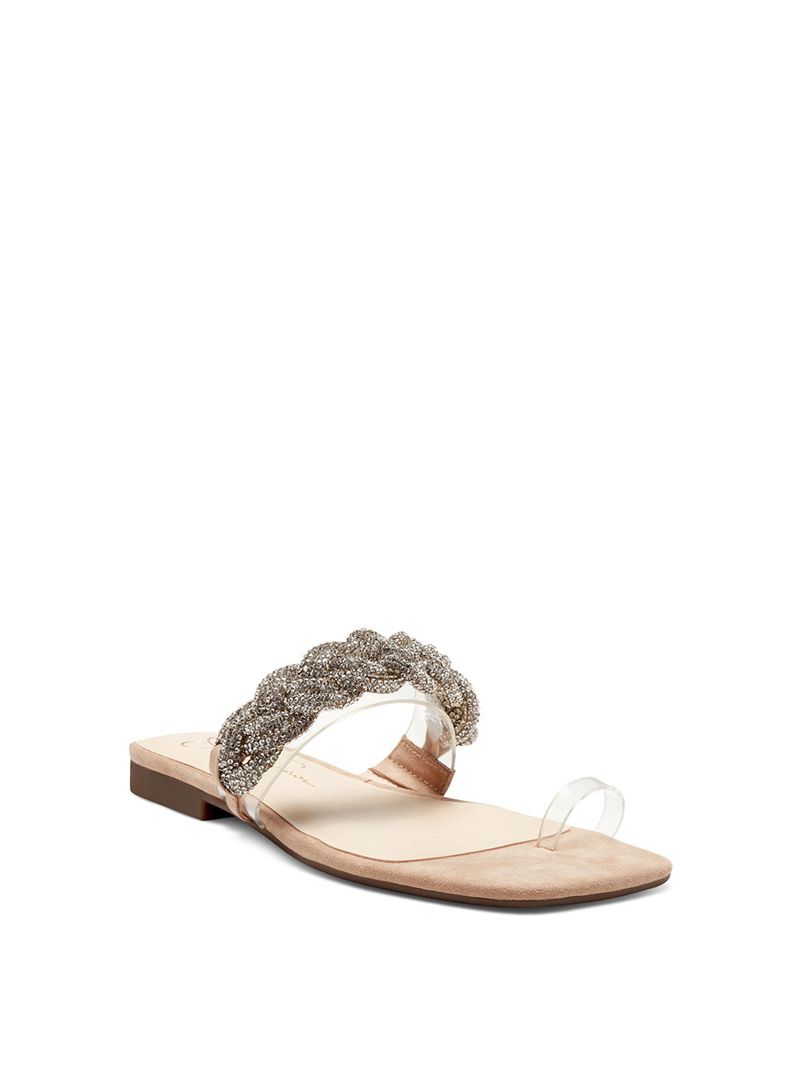 Women's Jessica Simpson Row Sandals Transparent | YMWAJ-4385