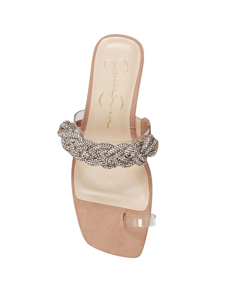 Women's Jessica Simpson Row Sandals Transparent | YMWAJ-4385