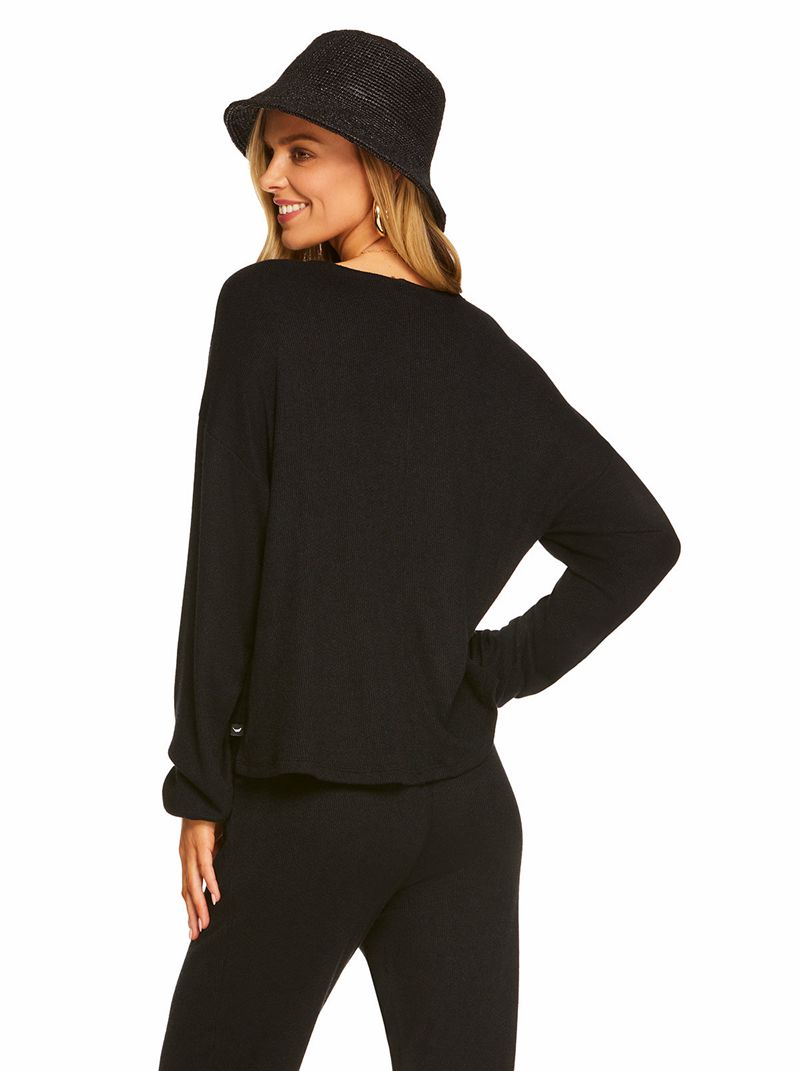 Women's Jessica Simpson Sage In Black Loungewear Black | SUCOL-9140